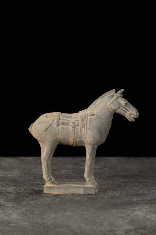 15CM Horse - CLAYARMY -Aerial view displaying the overall charm and detailing of our 15CM Clayarmy Terracotta Horse.