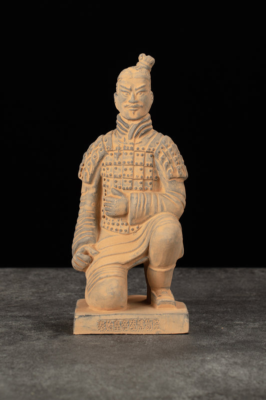 20CM Kneeling Archer - CLAYARMY-20CM Kneeling Archer Figurine - Graceful Presence in Terracotta Soldiers Collection