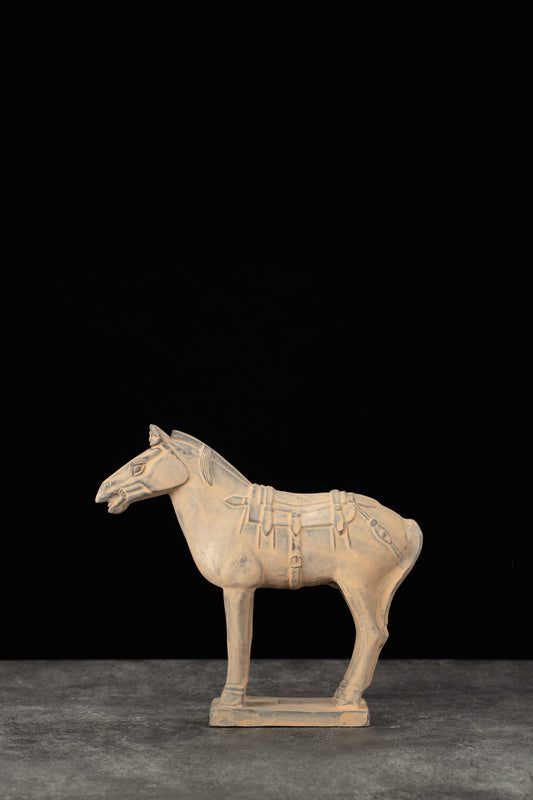 20CM Horse - CLAYARMY -Aerial view displaying the overall charm and detailing of our 20CM Clayarmy Terracotta Horse.